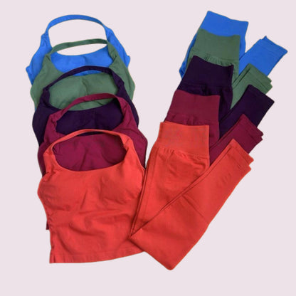 two pieces yoga outfits clothing