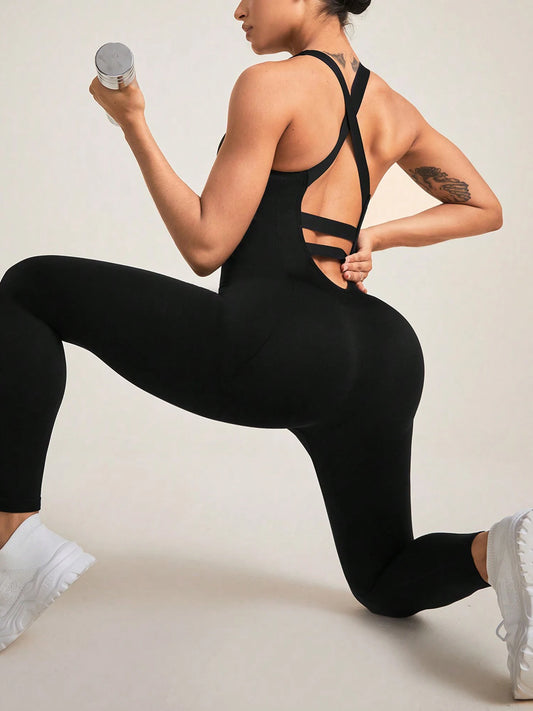 Seamless One Piece Yoga Workout Romper
