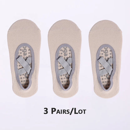 Yoga Socks for Women Fitness Ballet Dance Workout Sport Socks Slipper