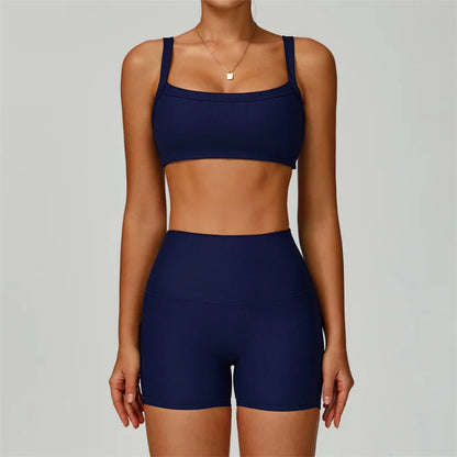 Seamless two piece set yoga