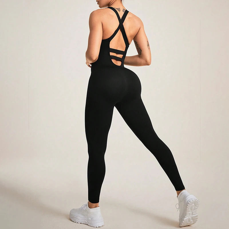 Seamless One Piece Yoga Workout Romper