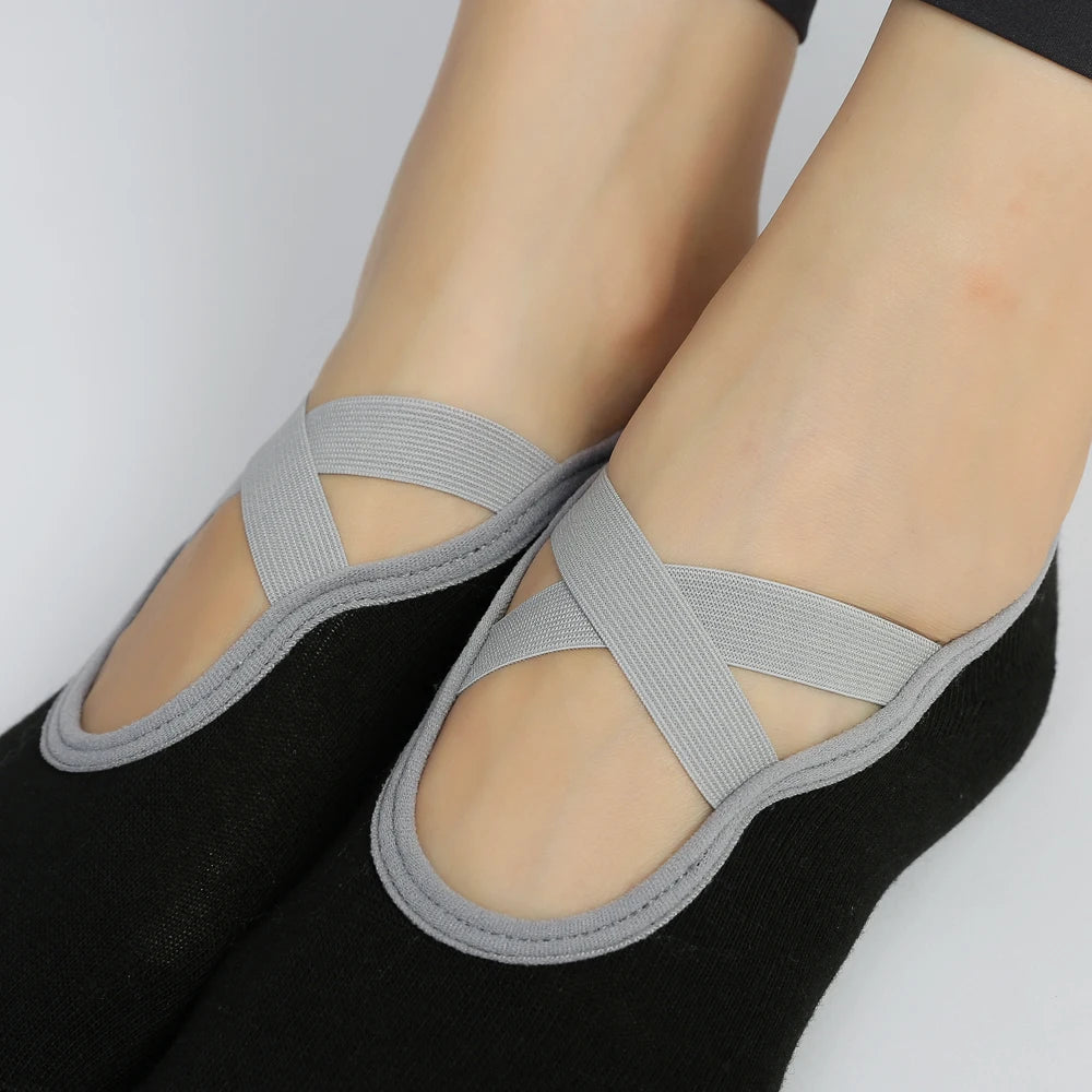 Yoga Socks for Women Fitness Ballet Dance Workout Sport Socks Slipper